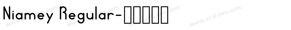 Niamey Regular字体转换